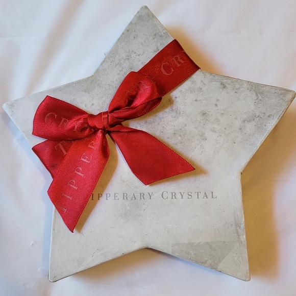 Tipperary Crystal 🎄 JOY Photo Frame Christmas Ornament w/ Hanging Gift Charms! - Picture 2 of 9